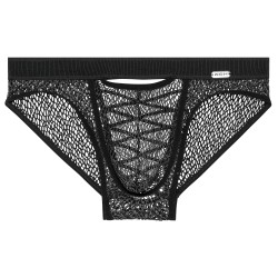 Slip, Tanga de la marque WOH - Mini Slip Night Universe WOH - Argent - Ref : 463054 00RP
