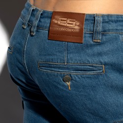 Jean s of the brand ES COLLECTION - Denim Cargo Jeans - Dark Blue - Ref : ESJ078 C502