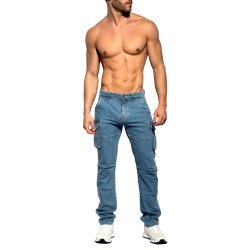 Jean s de la marca ES COLLECTION - Vaqueros Cargo Vaqueros - Azul - Ref : ESJ078 C500