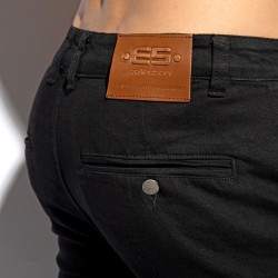 Jean s de la marque ES COLLECTION - Jeans Cargo Denim - Noir - Ref : ESJ078 C10