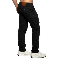 Jean s de la marque ES COLLECTION - Jeans Cargo Denim - Noir - Ref : ESJ078 C10