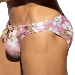 Slip de bain de la marque ES COLLECTION - Bikini de Bain Jasmine Edition Limitée - Rose - Ref : 2601 C36
