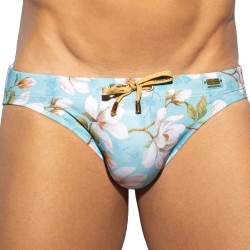 Slip de bain de la marque ES COLLECTION - Bikini de Bain Jasmine Edition Limitée - Bleu - Ref : 2601 C23