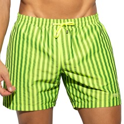 Shorts de baño de la marca ES COLLECTION - Pantalones cortos de baño Neon Stripes Edición Limitada - Amarillo - Ref : 2523 C31