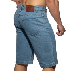 Bermuda de la marque ADDICTED - Bermuda Baggy Fit Denim - Bleu - Ref : AD1397 C500