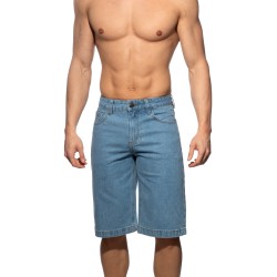Bermuda de la marque ADDICTED - Bermuda Baggy Fit Denim - Bleu - Ref : AD1397 C500