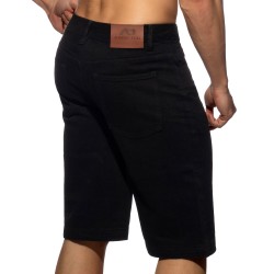 Bermuda de la marca ADDICTED - Vaqueros Anchos Bermudas - Black - Ref : AD1397 C10