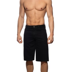 Bermuda de la marca ADDICTED - Vaqueros Anchos Bermudas - Black - Ref : AD1397 C10