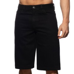 Bermuda de la marca ADDICTED - Vaqueros Anchos Bermudas - Black - Ref : AD1397 C10