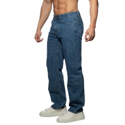 Jean s de la marque ADDICTED - Jeans Baggy Fit Denim - Bleu Foncé - Ref : AD1398 C502