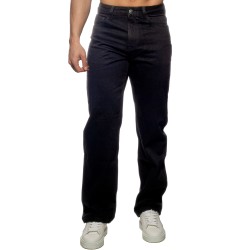 Jean s de la marca ADDICTED - Vaqueros de corte ancho vaqueros - Black - Ref : AD1398 C10