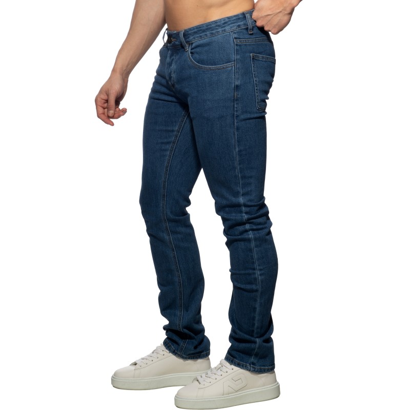 Jean s de la marque ADDICTED - Jeans Straight-Leg - Bleu Foncé - Ref : AD1405 C502