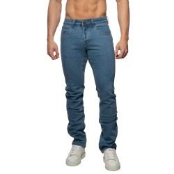 Jean s de la marque ADDICTED - Jeans Straight-Leg - Bleu - Ref : AD1405 C500
