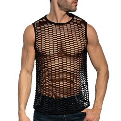 Tirantes de la marca ES COLLECTION - Camiseta de la línea de pesca - Negra - Ref : TS365 C10