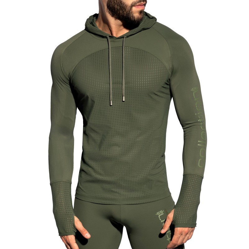 Long Sleeves of the brand ES COLLECTION - Vertex Hoodie - Khaki - Ref : SP350 C12