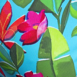 Slip, Tanga de la marque ES COLLECTION - Bikini Bold Flowers Edition Limitée - Turquoise - Ref : UN662 C08