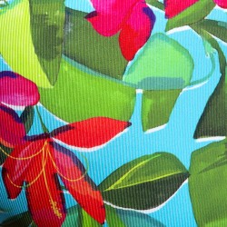 Slip, Tanga de la marque ES COLLECTION - Slip Bold Flowers Edition Limitée - Turquoise - Ref : UN663 C08