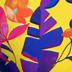 Slip, Tanga de la marque ES COLLECTION - Slip Bold Flowers Edition Limitée - Jaune - Ref : UN663 C03