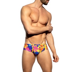 Slip de la marca ES COLLECTION - Bold Flowers Edición Limitada Brief - Amarillo - Ref : UN663 C03