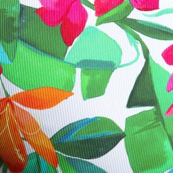 Slip, Tanga de la marque ES COLLECTION - Slip Bold Flowers Edition Limitée - Blanc - Ref : UN663 C01