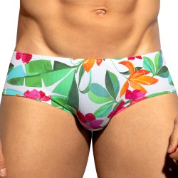 Slip, Tanga de la marque ES COLLECTION - Slip Bold Flowers Edition Limitée - Blanc - Ref : UN663 C01