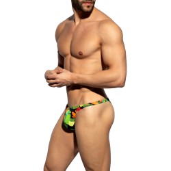 String de la marque ES COLLECTION - String Bold Flowers Edition Limitée - Noir - Ref : UN664 C10