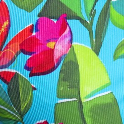 String de la marque ES COLLECTION - String Bold Flowers Edition Limitée - Turquoise - Ref : UN664 C08