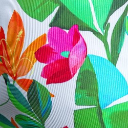 String de la marque ES COLLECTION - String Bold Flowers Edition Limitée - Blanc - Ref : UN664 C01