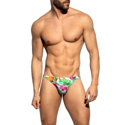 String de la marque ES COLLECTION - String Bold Flowers Edition Limitée - Blanc - Ref : UN664 C01