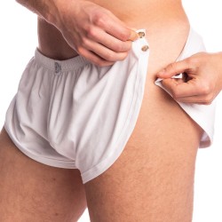 Short de la marque L HOMME INVISIBLE - Playroom - Short Striptease L homme Invisible - Blanc - Ref : HW195 PLA 002