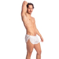 Short de la marque L HOMME INVISIBLE - Playroom - Short Striptease L homme Invisible - Blanc - Ref : HW195 PLA 002