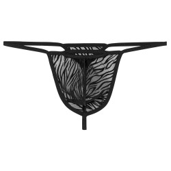 String de la marque WOH - G-String Personal Allure WOH - Noir - Ref : 463045 0004