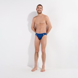 Slip de bain de la marque HOM - Mini Slip de Bain Nautical Cup - Marine - Ref : 402755 00RA