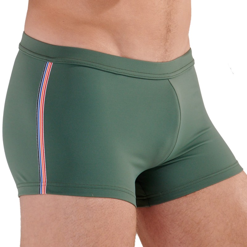 Boxer de Bain Nautical Cup HOM - Kaki - HOM : vente maillots de bai...