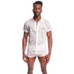 Nieuwpoort - L'Homme Invisible Cuban Collar White Shirt - L'Homme I...