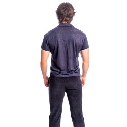 Nieuwpoort - The Invisible Man Cuban Collar Navy Shirt - L'Homme In...