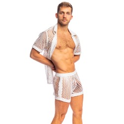 Short of the brand L HOMME INVISIBLE - Zephiro - L Homme Invisible White Shorts - Ref : HW132 ZEP 002