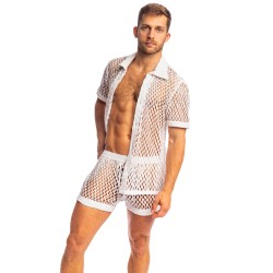 Short of the brand L HOMME INVISIBLE - Zephiro - L Homme Invisible White Shorts - Ref : HW132 ZEP 002
