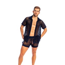 Shirt of the brand L HOMME INVISIBLE - Zephiro - Navy Blue Shirt L Homme Invisible - Ref : HW167 ZEP 049