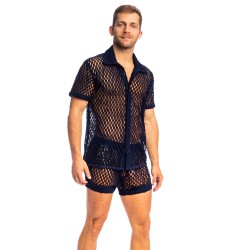 Shirt of the brand L HOMME INVISIBLE - Zephiro - Navy Blue Shirt L Homme Invisible - Ref : HW167 ZEP 049