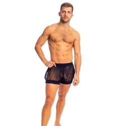 Short de la marque L HOMME INVISIBLE - Zephiro - Short Bleu Marine L Homme Invisible - Ref : HW132 ZEP 049