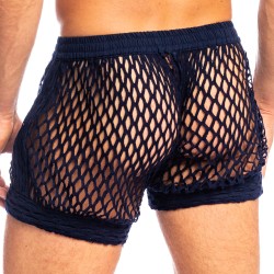 Short de la marque L HOMME INVISIBLE - Zephiro - Short Bleu Marine L Homme Invisible - Ref : HW132 ZEP 049