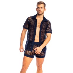 Short of the brand L HOMME INVISIBLE - Zephiro - Navy Blue Shorts L Homme Invisible - Ref : HW132 ZEP 049