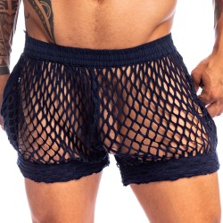 Short of the brand L HOMME INVISIBLE - Zephiro - Navy Blue Shorts L Homme Invisible - Ref : HW132 ZEP 049