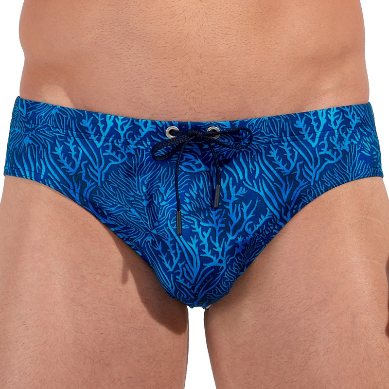 Slip de bain de la marque HOM - Mini Slip de Bain Panarea HOM - Ref : 403189 P0BI