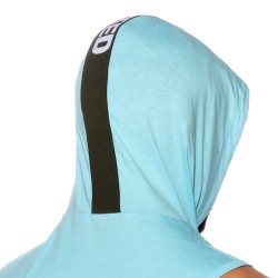 Hoody Band Cotton - bleu ciel - ADDICTED : vente débardeurs homme A...