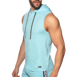 Débardeur de la marque ADDICTED - Hoody Band Cotton - bleu ciel - Ref : AD1001 C23