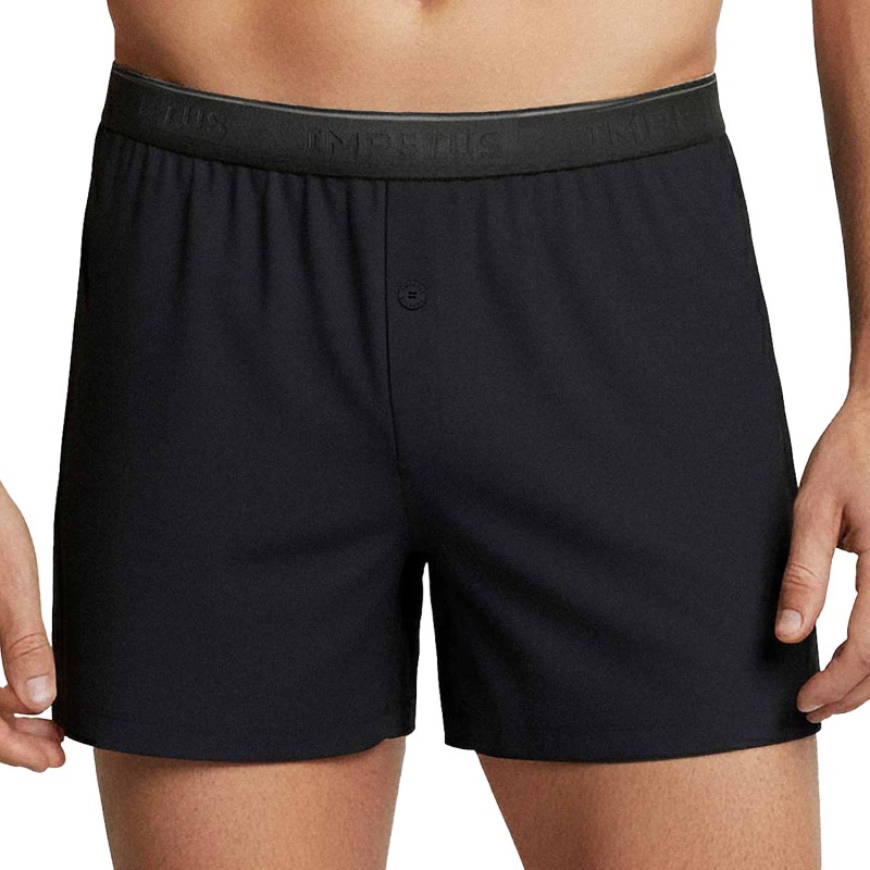 Boxershorts der Marke IMPETUS - IMPETUS Lange Koffershorts mit weichen Premium-Knöpfen - Marineblau - Ref : IM1251F8400 F86