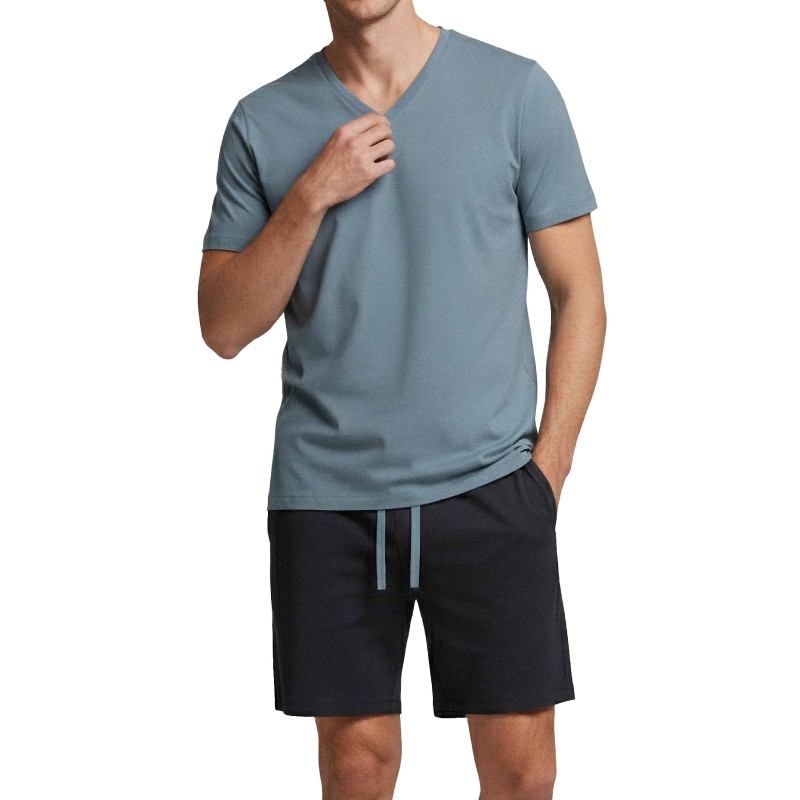 Pyjama Court IMPETUS Soft Premium - Bleu Clair - Impetus : vente py...