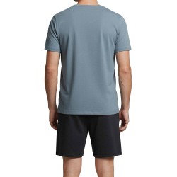 Pyjama Court IMPETUS Soft Premium - Bleu Clair - Impetus : vente py...